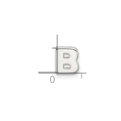 Sterlingsilber E-coated Buchstabe B Anhänger Charm