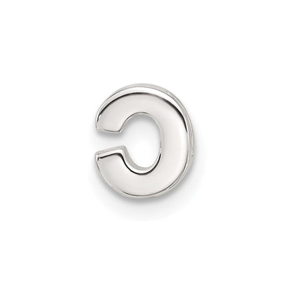 Sterlingsilber E-coated Buchstabe C Anhänger Charm