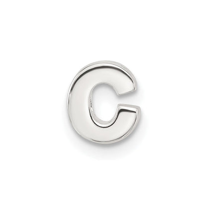 Sterlingsilber E-coated Buchstabe C Anhänger Charm