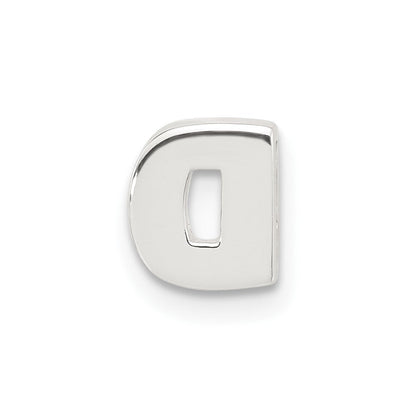 Sterlingsilber E-coated Buchstabe D Anhänger Charm