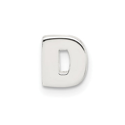 Sterlingsilber E-coated Buchstabe D Anhänger Charm