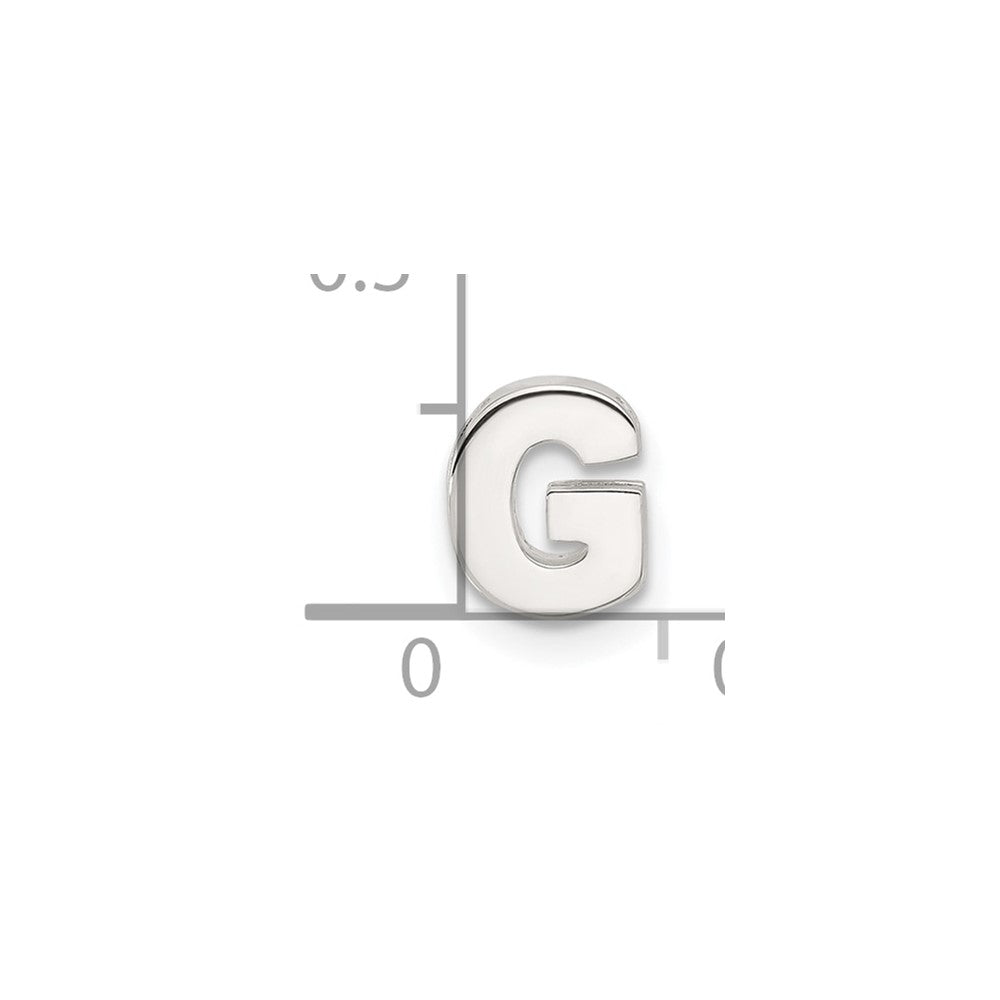 Sterlingsilber E-coated Buchstabe G Anhänger Charm