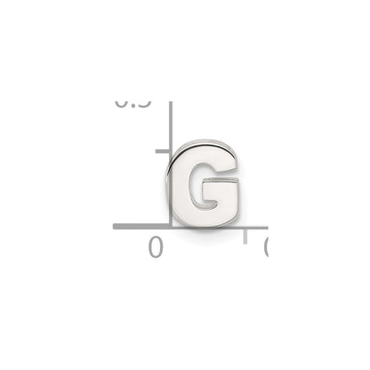 Sterlingsilber E-coated Buchstabe G Anhänger Charm
