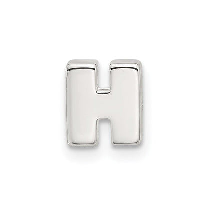 Sterlingsilber E-coated Buchstabe H Anhänger Charm