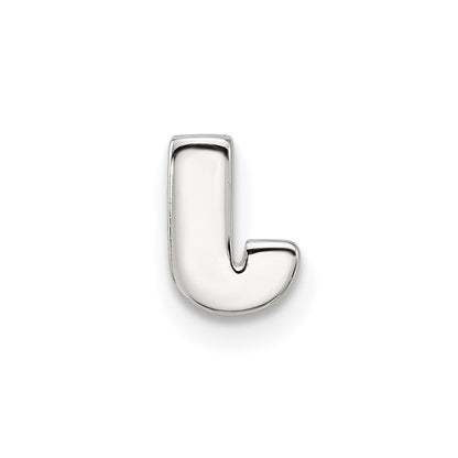Sterlingsilber E-coated Buchstabe J Anhänger Charm