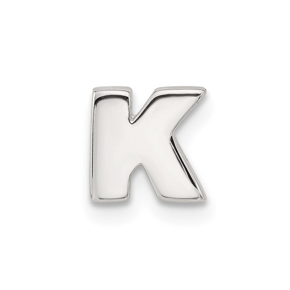 Sterlingsilber E-coated Buchstabe K Anhänger Charm