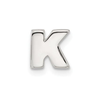 Sterlingsilber E-coated Buchstabe K Anhänger Charm
