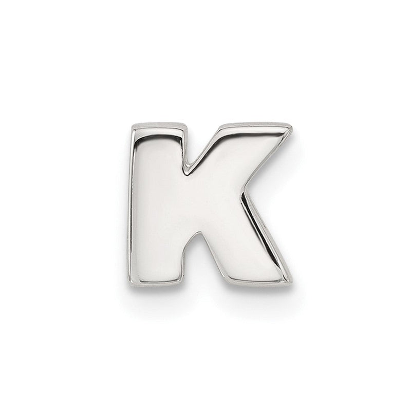 Sterlingsilber E-coated Buchstabe K Anhänger Charm