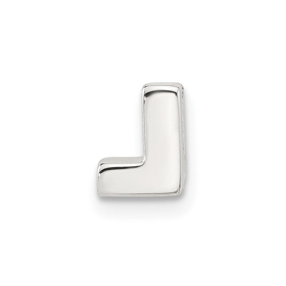 Sterlingsilber E-coated Buchstabe L Anhänger Charm