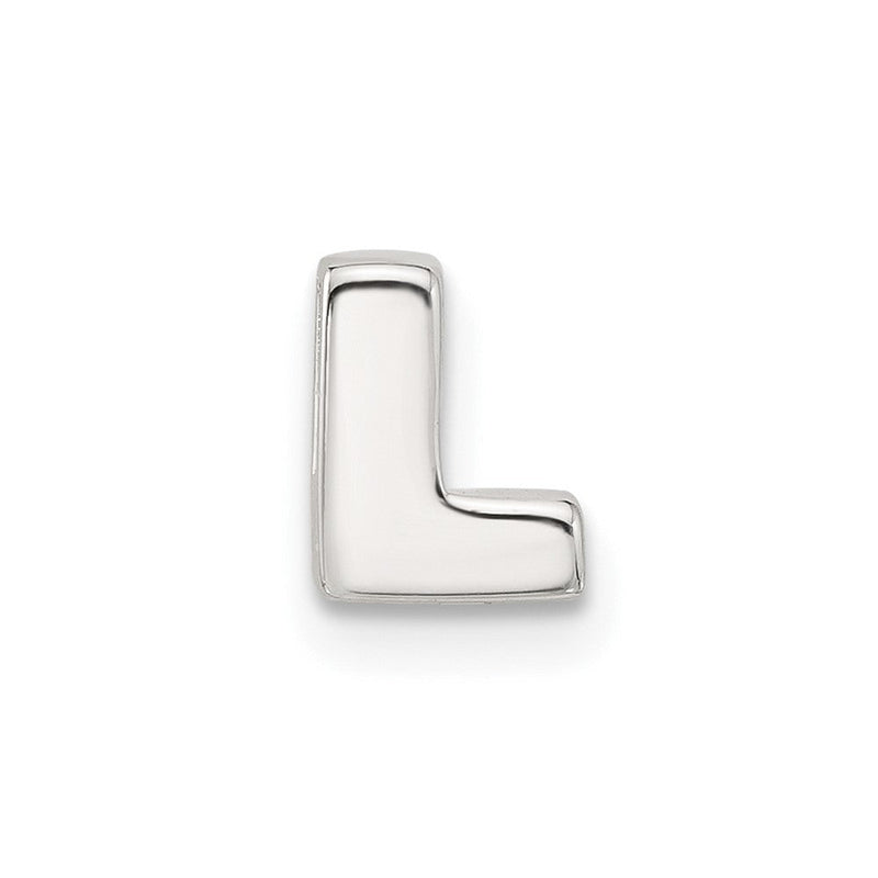 Sterlingsilber E-coated Buchstabe L Anhänger Charm