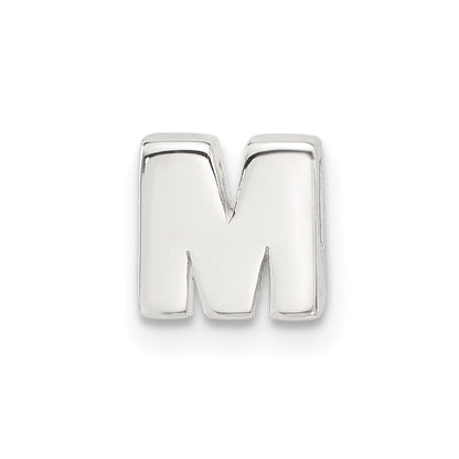Sterlingsilber E-coated Buchstabe M Anhänger Charm