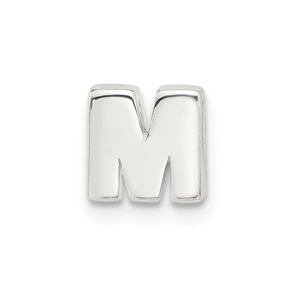 Sterlingsilber E-coated Buchstabe M Anhänger Charm