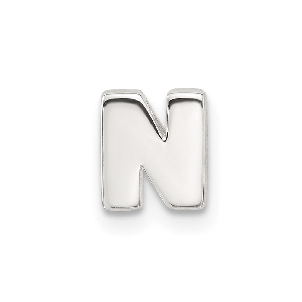 Sterlingsilber E-coated Buchstabe N Anhänger Charm