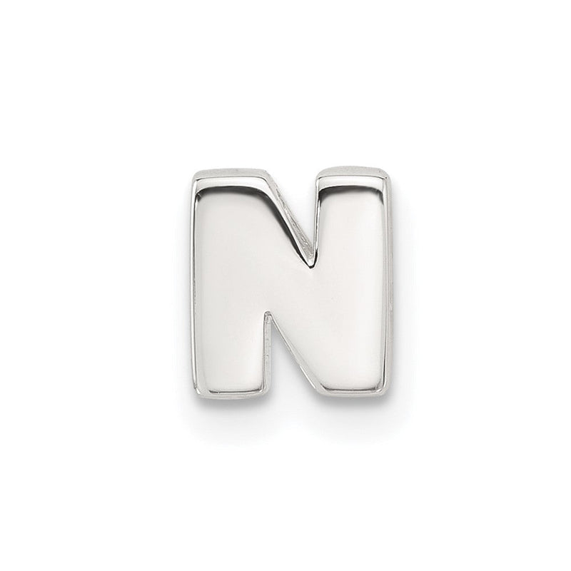Sterlingsilber E-coated Buchstabe N Anhänger Charm