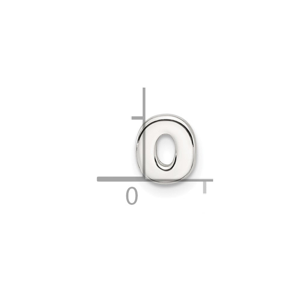 Sterlingsilber E-coated Buchstabe O Anhänger Charm