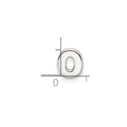 Sterlingsilber E-coated Buchstabe O Anhänger Charm