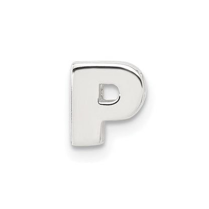 Sterlingsilber E-coated Buchstabe P Anhänger Charm