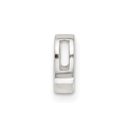 Sterlingsilber E-coated Buchstabe Q Anhänger Charm