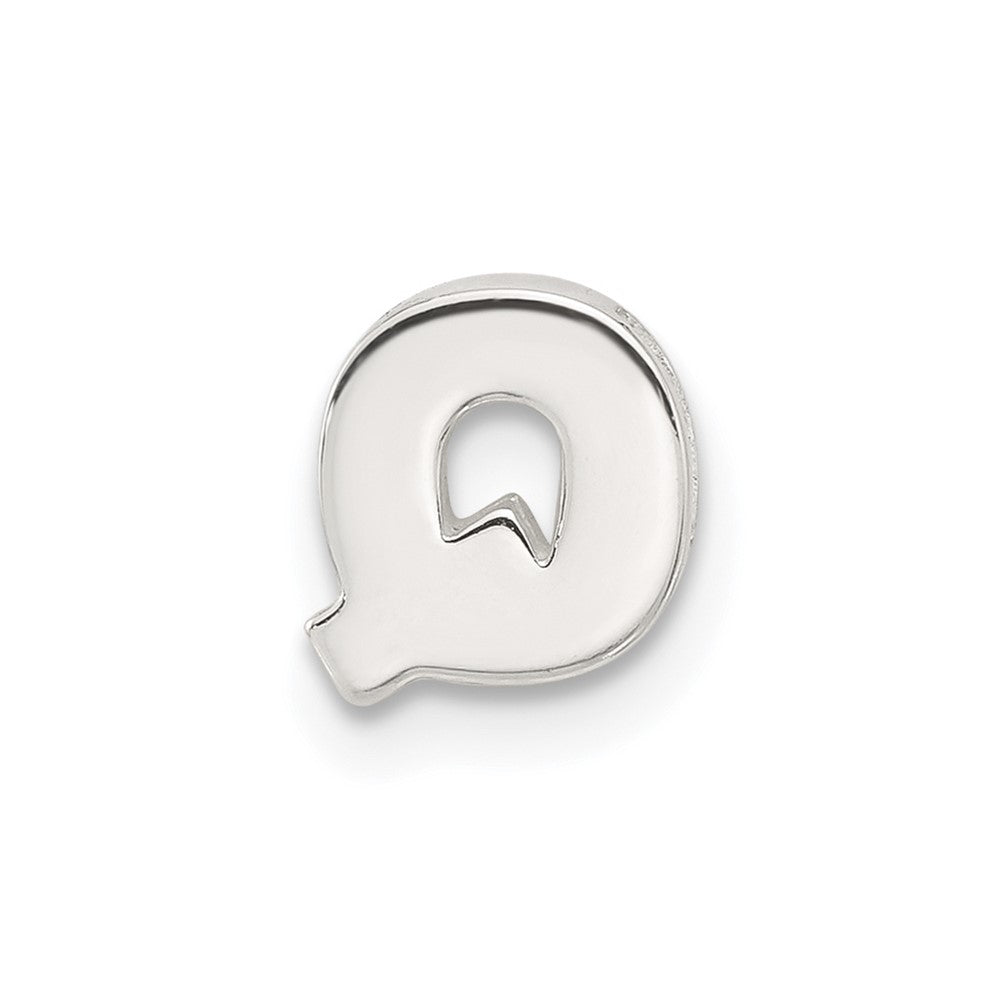 Sterlingsilber E-coated Buchstabe Q Anhänger Charm