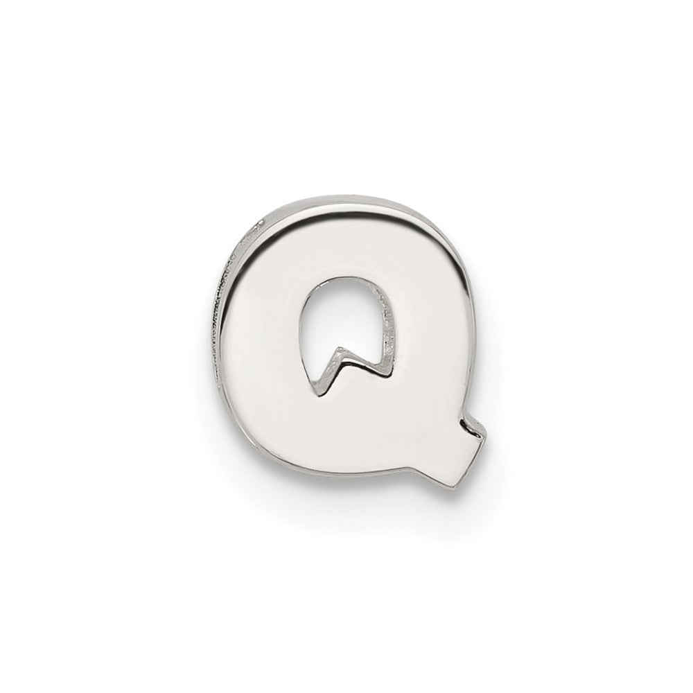 Sterlingsilber E-coated Buchstabe Q Anhänger Charm