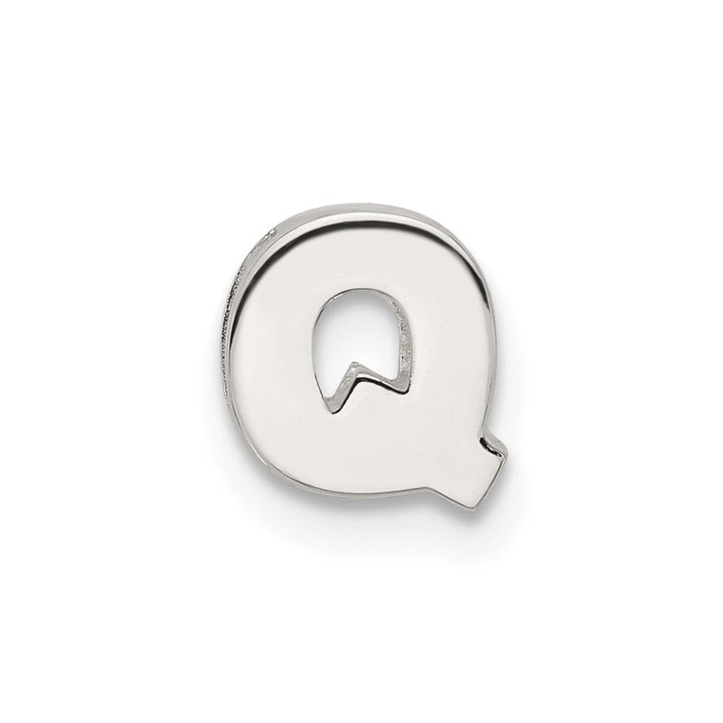 Sterlingsilber E-coated Buchstabe Q Anhänger Charm