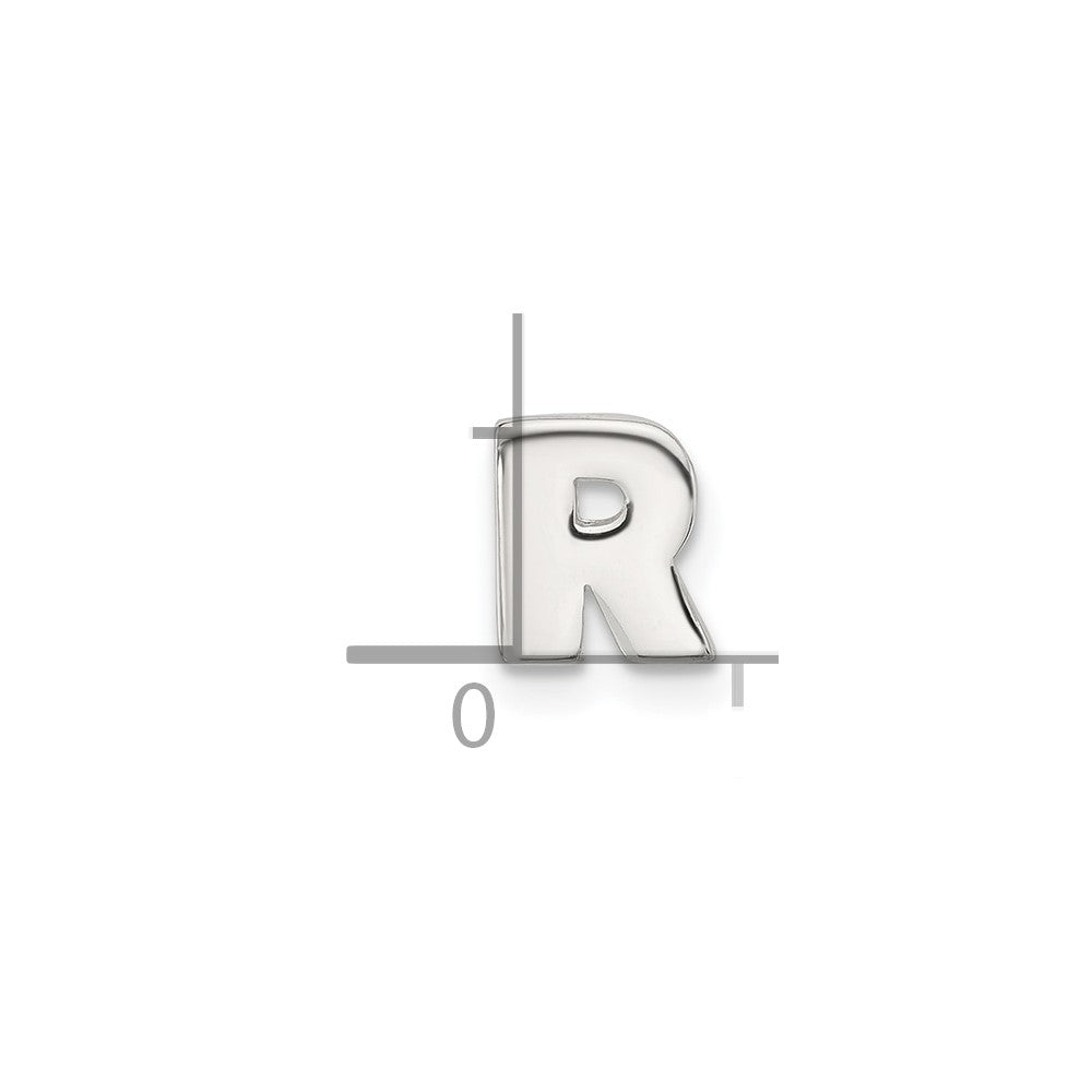 Sterlingsilber E-coated Buchstabe R Anhänger Charm
