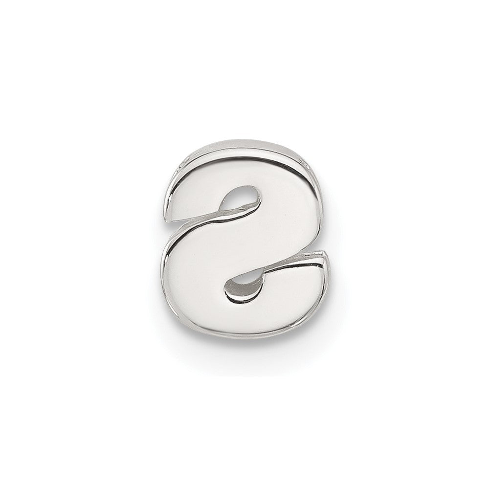Sterlingsilber E-coated Buchstabe S Anhänger Charm
