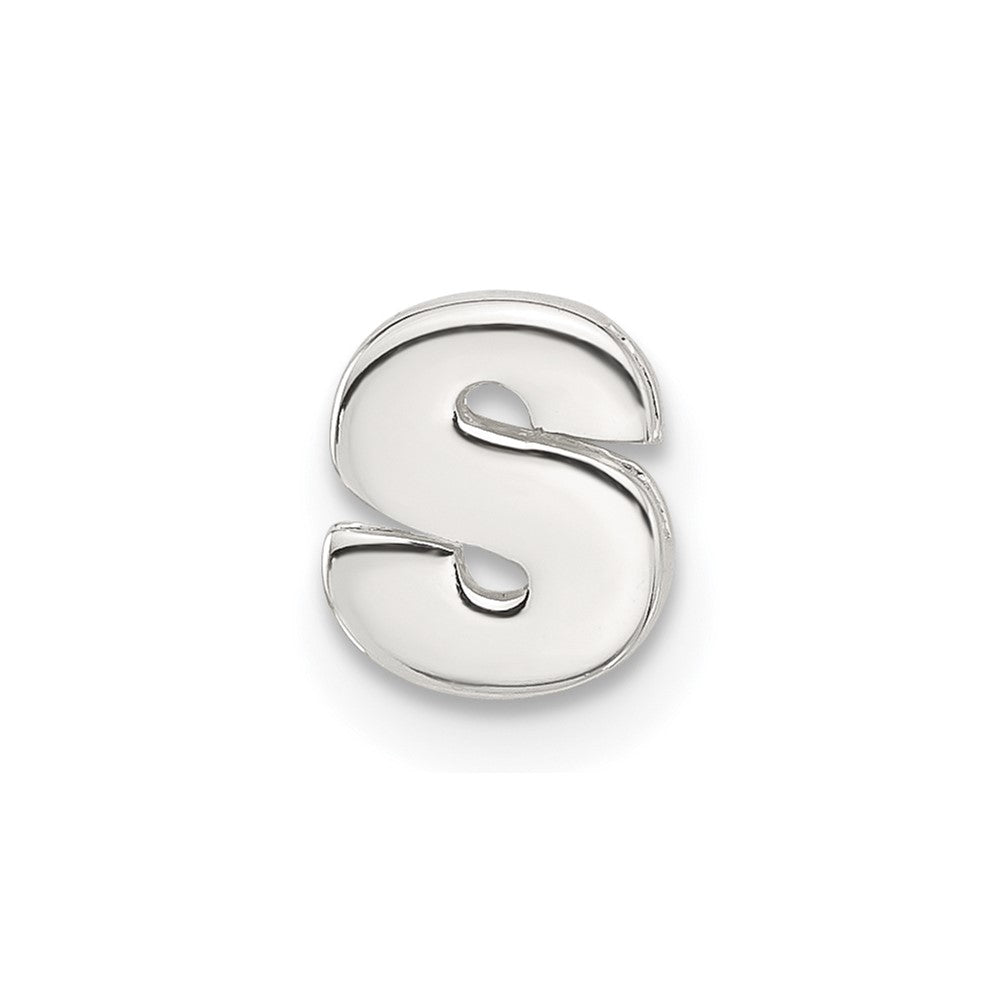 Sterlingsilber E-coated Buchstabe S Anhänger Charm