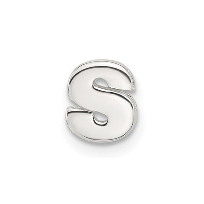 Sterlingsilber E-coated Buchstabe S Anhänger Charm