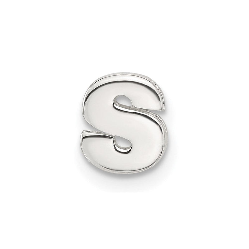 Sterlingsilber E-coated Buchstabe S Anhänger Charm