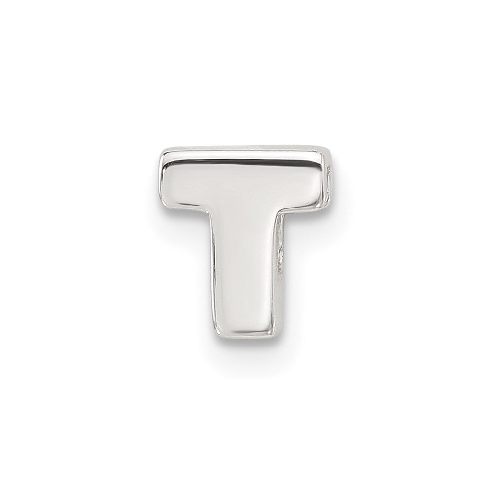 Sterlingsilber E-coated Buchstabe T Anhänger Charm