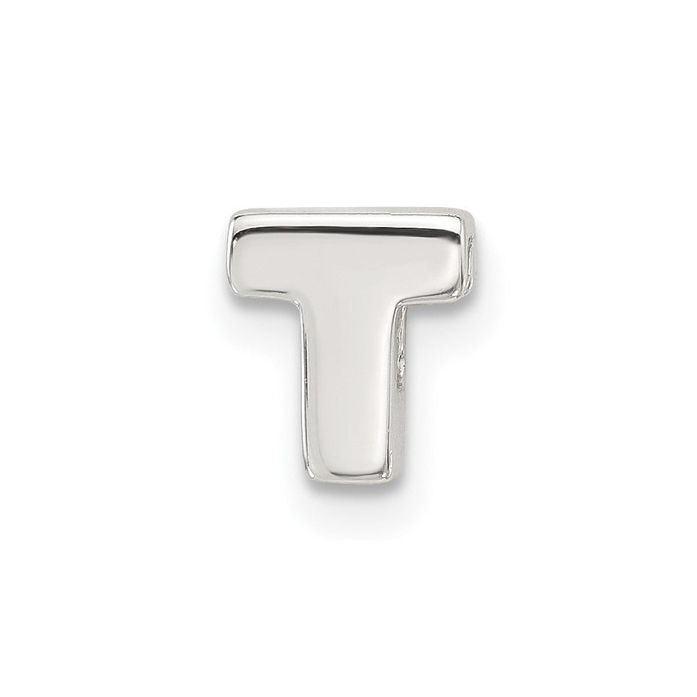 Sterlingsilber E-coated Buchstabe T Anhänger Charm