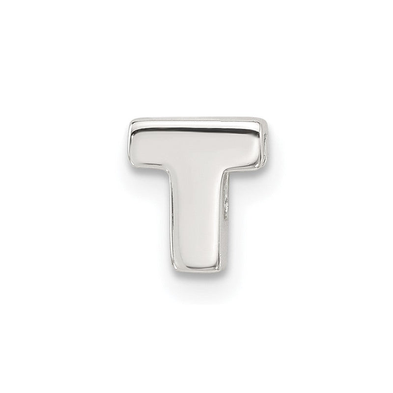 Sterlingsilber E-coated Buchstabe T Anhänger Charm