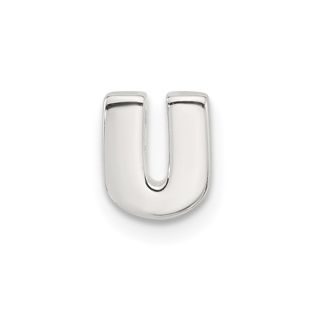 Sterlingsilber E-coated Buchstabe U Anhänger Charm