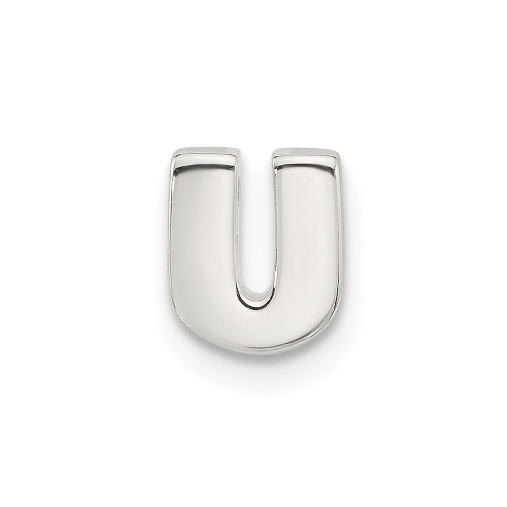 Sterlingsilber E-coated Buchstabe U Anhänger Charm