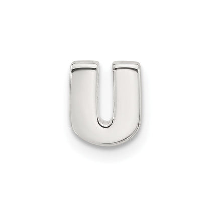 Sterlingsilber E-coated Buchstabe U Anhänger Charm