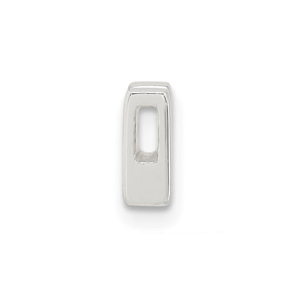 Sterlingsilber E-coated Buchstabe V Anhänger Charm