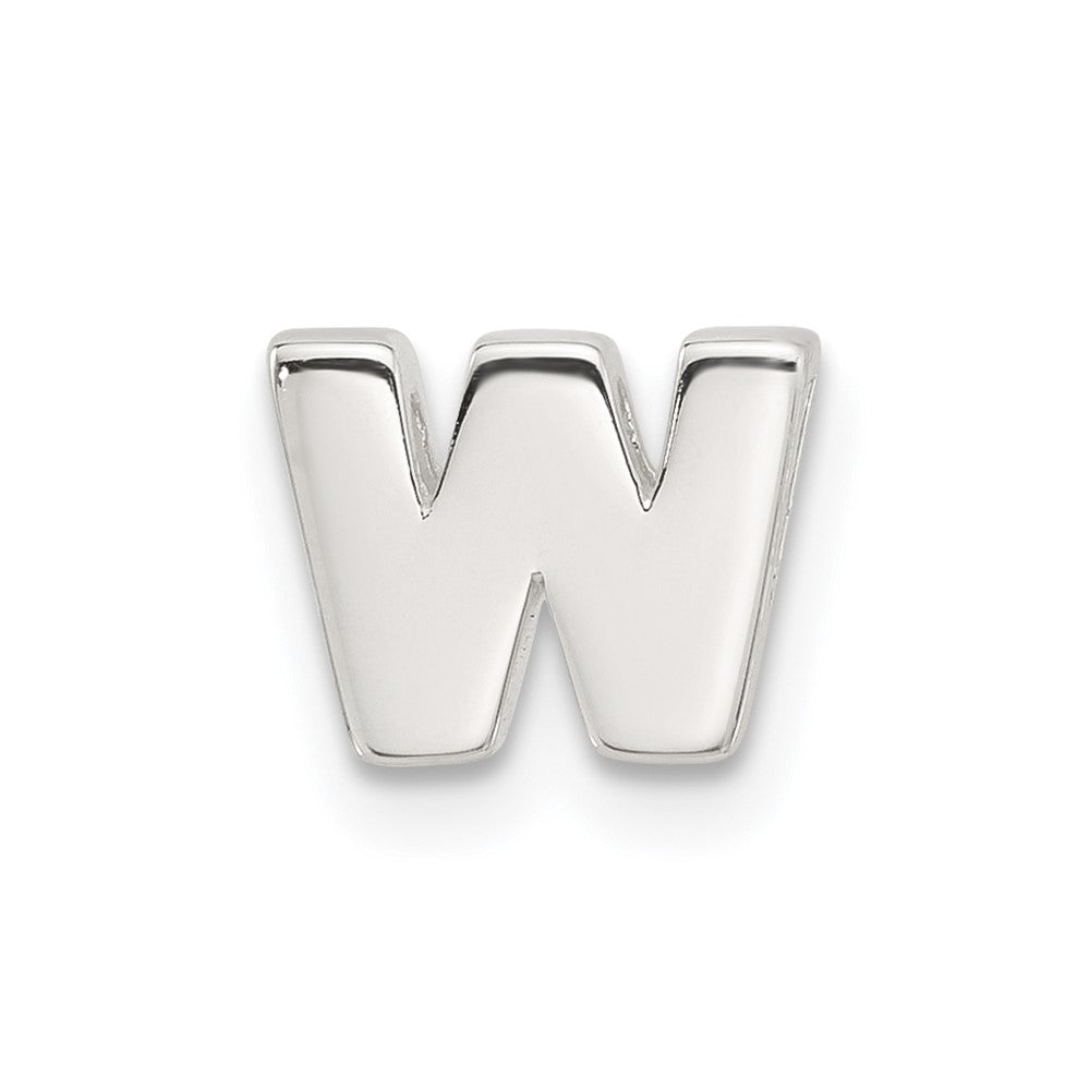 Sterlingsilber E-coated Buchstabe W Anhänger Charm