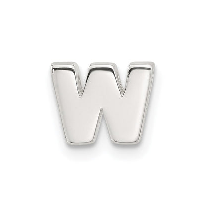 Sterlingsilber E-coated Buchstabe W Anhänger Charm