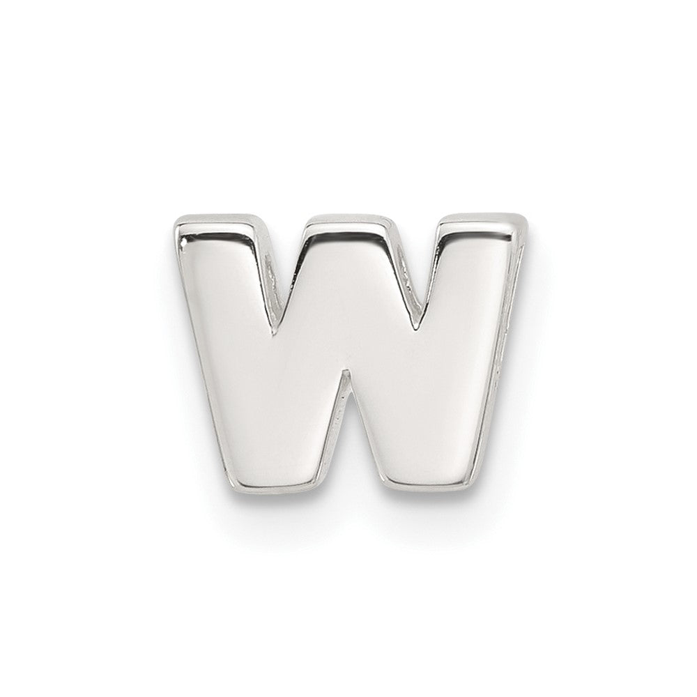 Sterlingsilber E-coated Buchstabe W Anhänger Charm
