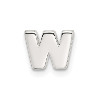 Sterlingsilber E-coated Buchstabe W Anhänger Charm