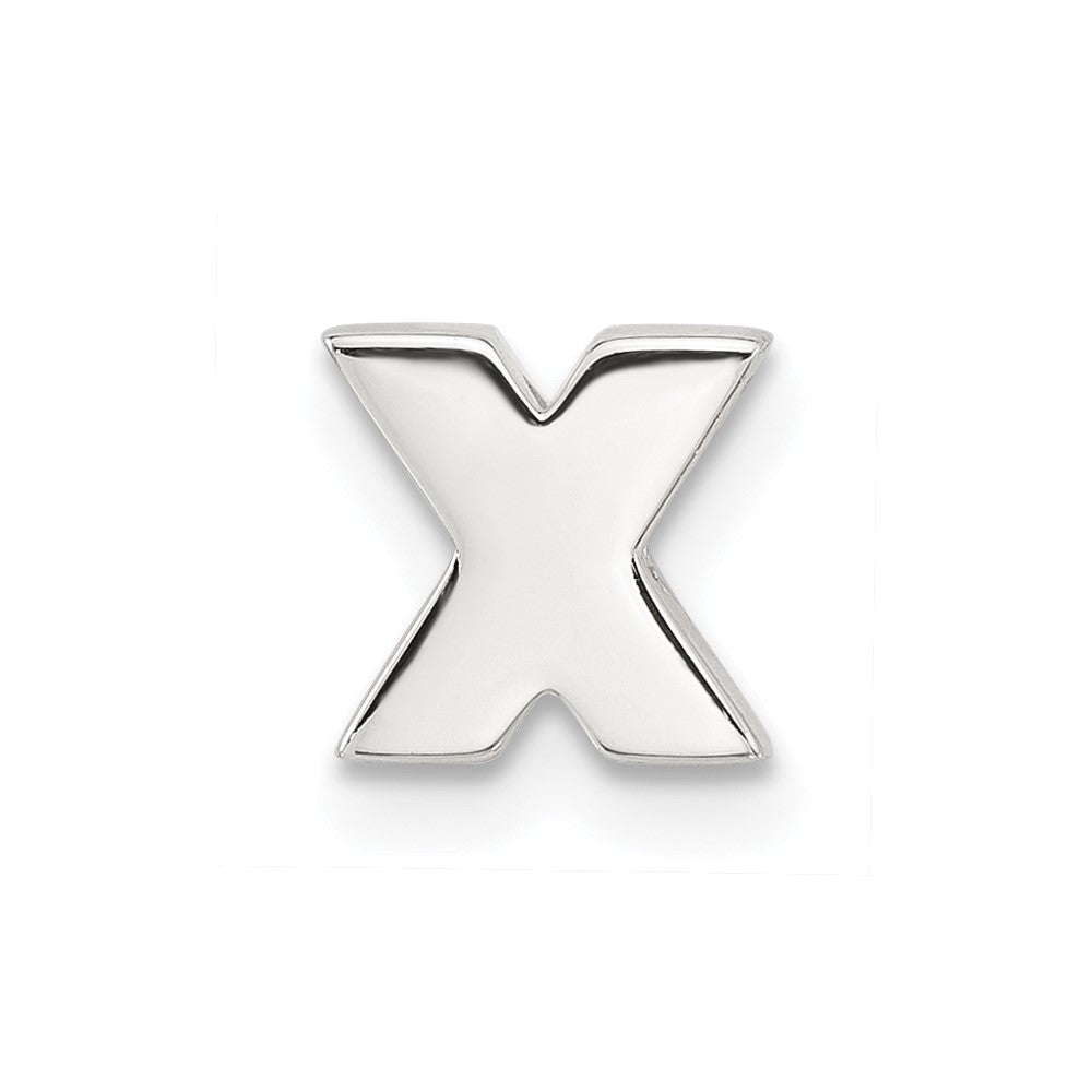 Sterlingsilber E-coated Buchstabe X Anhänger Charm