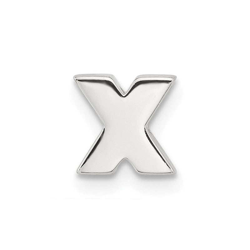 Sterlingsilber E-coated Buchstabe X Anhänger Charm