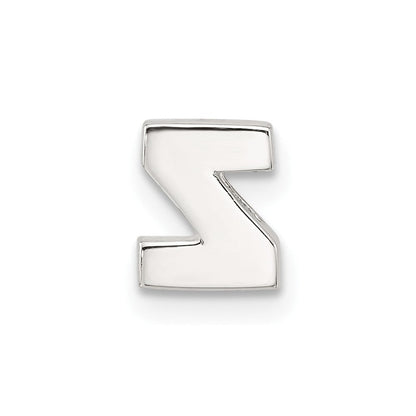 Sterlingsilber E-coated Buchstabe Z Anhänger Charm