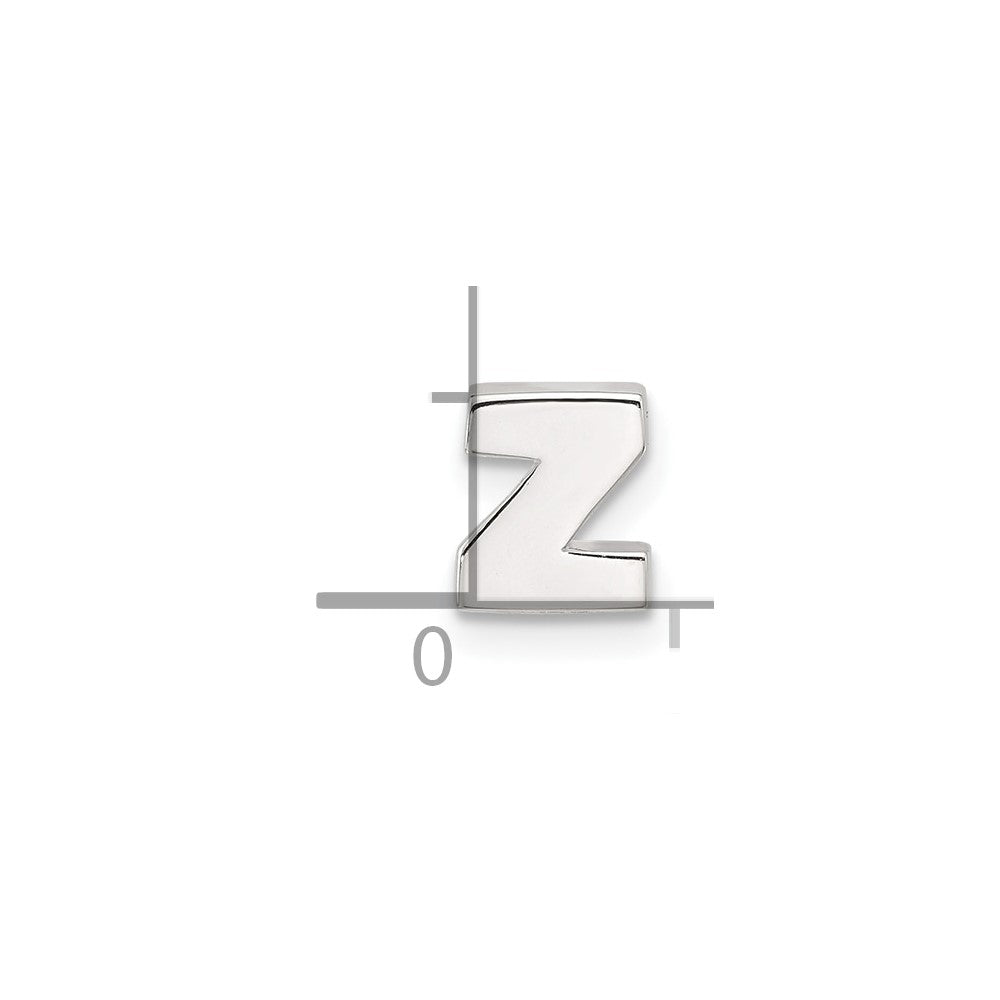 Sterlingsilber E-coated Buchstabe Z Anhänger Charm