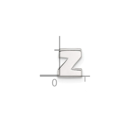 Sterlingsilber E-coated Buchstabe Z Anhänger Charm