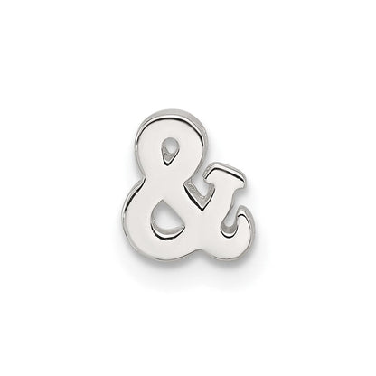 Sterlingsilber E-coated Ampersand und & Symbol Anhänger Charm