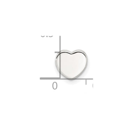 Sterlingsilber E-coated Herz Anhänger Charm