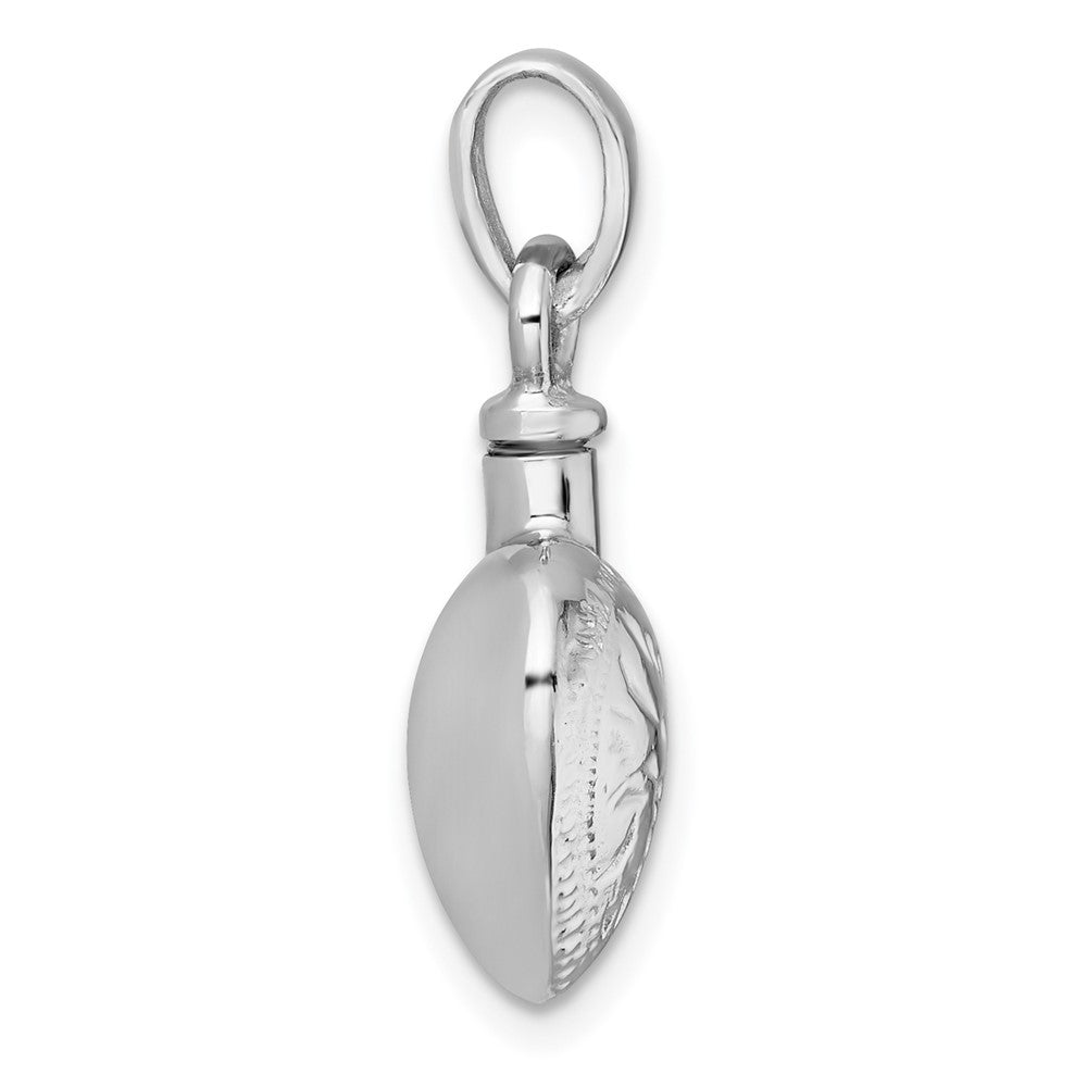 Sterlingsilber Rhodiniert Poliert & Strukturiert Herz Ash Halter