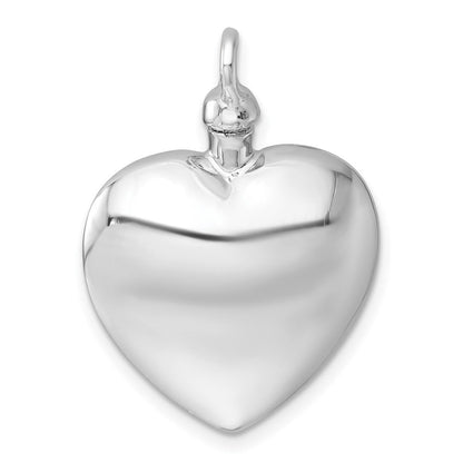 Sterlingsilber Rhodiniert Herz mit Design Ash Halter Anhänger